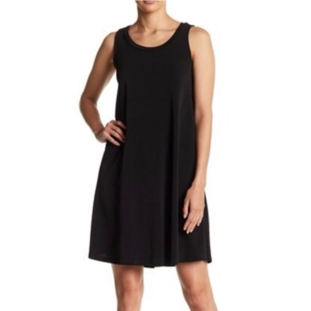 🎀 5/$25 Abound Black Sleeveless Swing Dress sz XXS